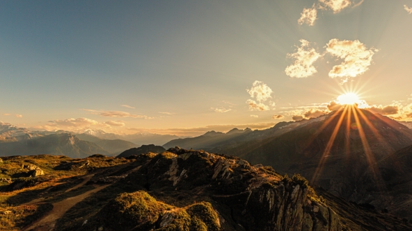 Outlook from a mountain top